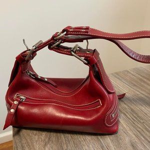Vintage Roots small red leather purse